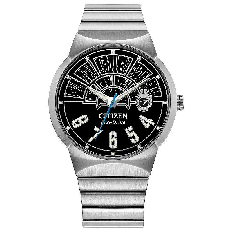 Star Wars Millennium Falcon Eco-Drive Watch with Stainless Steel Bracelet & Black Dial by Citizen  BM7581-59W, Men's, Size: 40 mm