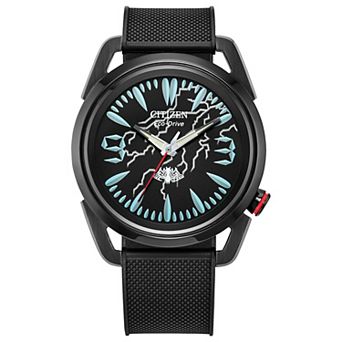 Marvel's Venom Eco-Drive Watch with Black Ion-Plated Stainless Steel Case & Rubber Strap by Citizen – AW2065-41W