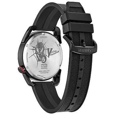 Marvel's Venom Eco-Drive Watch with Black Ion-Plated Stainless Steel Case & Rubber Strap by Citizen – AW2065-41W