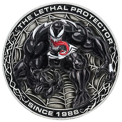 Marvel's Venom Eco-Drive Watch with Black Ion-Plated Stainless Steel Case & Rubber Strap by Citizen – AW2065-41W