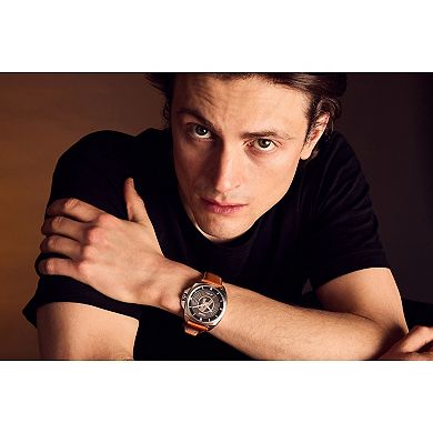 Marvel's Avengers Eco-Drive Watch with Brown Leather Strap & Stainless Steel Case by Citizen – AW1721-08W