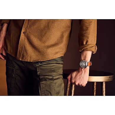 Marvel's Avengers Eco-Drive Watch with Brown Leather Strap & Stainless Steel Case by Citizen – AW1721-08W