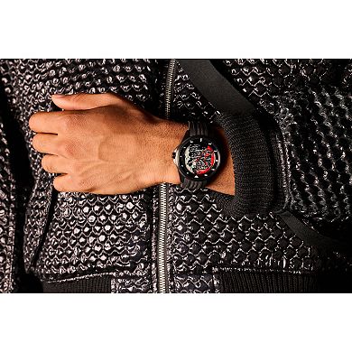Star Wars Death Star Eco-Drive Watch with Black Ion-Plated Stainless Steel Case & Silicone Strap by Citizen – AW1606-06W