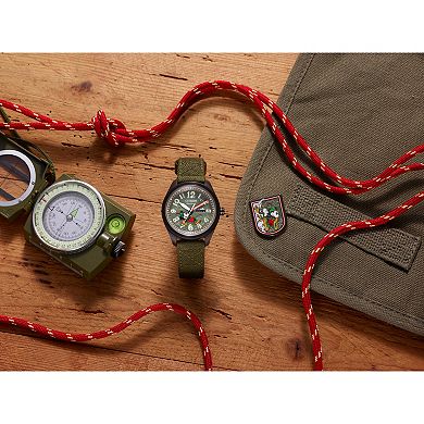 Disney's Mickey Mouse Alpine Climber Eco-Drive Watch with Cordura Strap & Pin Box Set by Citizen – AW0148-47W
