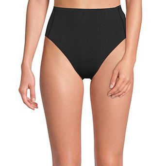 Women's Lands' End High Waisted High Leg Bikini Bottoms