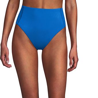 Women's Lands' End High Waisted High Leg Bikini Bottoms