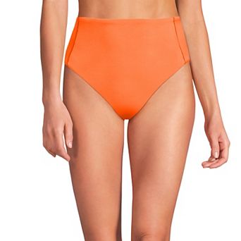 Women's Lands' End High Waisted High Leg Bikini Bottoms