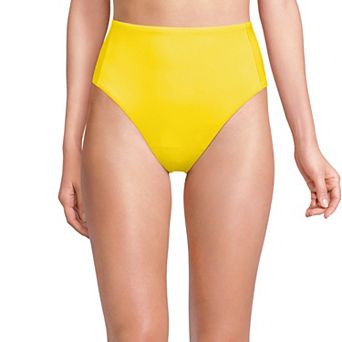 Women's Lands' End High Waisted High Leg Bikini Bottoms