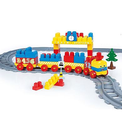 Dolu: Blocks, Assembly Station & Tracks 89-Pc. Train Set