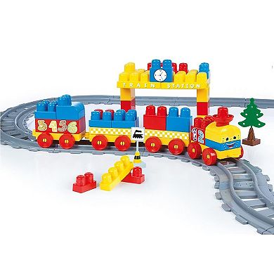 Dolu: Blocks, Assembly Station & Tracks 89-Pc. Train Set