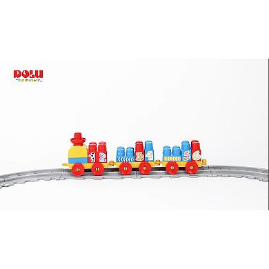 Dolu: Blocks, Assembly Station & Tracks 89-Pc. Train Set