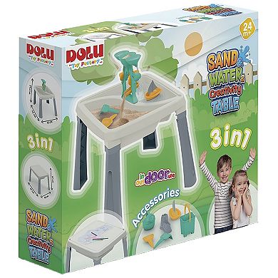 Dolu: 3-In-1 Sand, Water & Creativity Activity Table