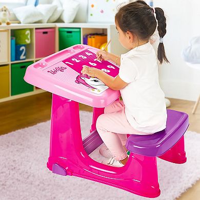 Dolu: Pink Unicorn Smart Study Desk