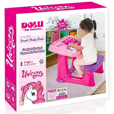 Dolu: Pink Unicorn Smart Study Desk