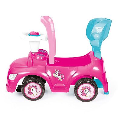 Dolu: Unicorn Ride On Car: 4-In-1 Walk & Drive