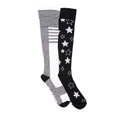 Women's MUK LUKS Cozy Crew Non Binding Socks 2-Pack
