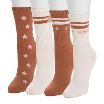 Women's MUK LUKS Howdy Crew Socks 4-Pack