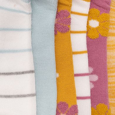 Women's MUK LUKS 6-Pack 3D Tab Low Cut Socks