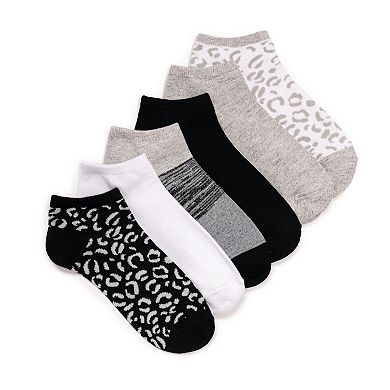 Women's MUK LUKS 6-Pack Low Cut Novelty Socks