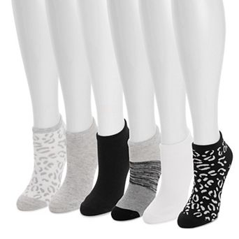 Women's MUK LUKS 6-Pack Low Cut Novelty Socks