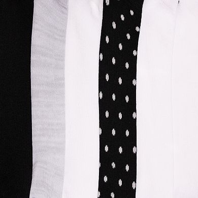 Women's MUK LUKS Sporty Ankle Socks 6-Pack