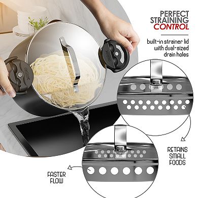 Eatex Pasta Pot with Strainer Lid