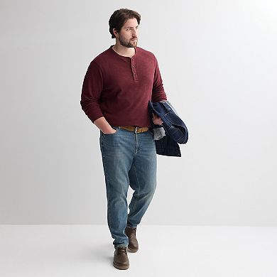 Big & Tall Sonoma Goods For Life® Long Sleeve Henley Tee