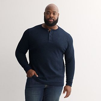 Big & Tall Sonoma Goods For Life® Long Sleeve Henley Tee