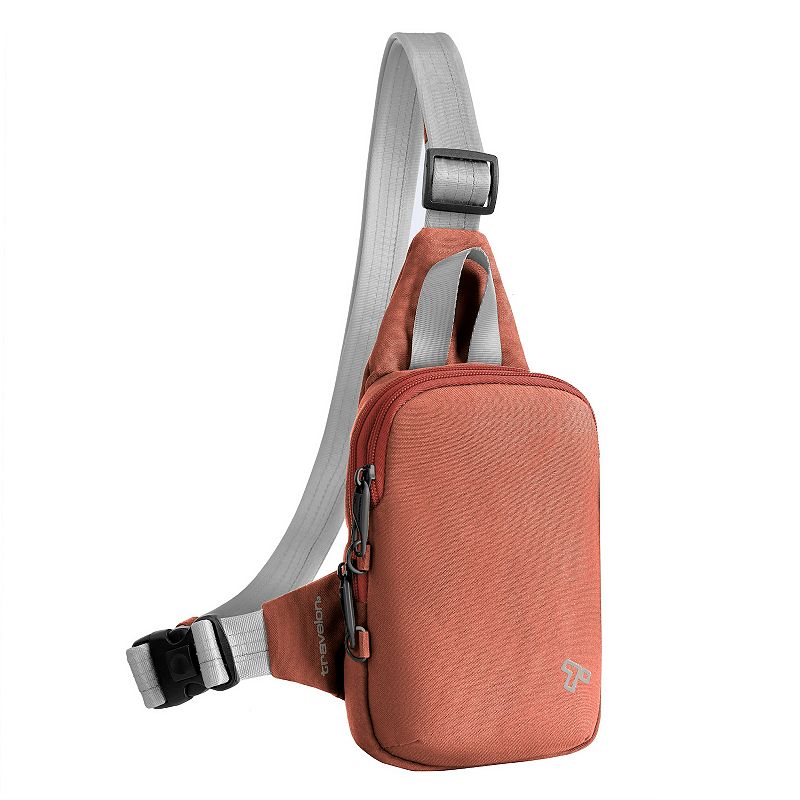 Travelon Anti-Theft The Voyages Compact Sling Bag, Terracotta