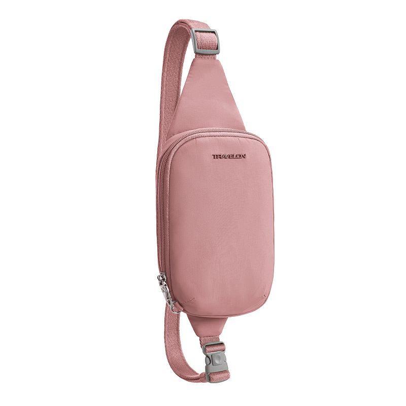 Travelon Anti-Theft Travel Sling Bag, Desert Pink