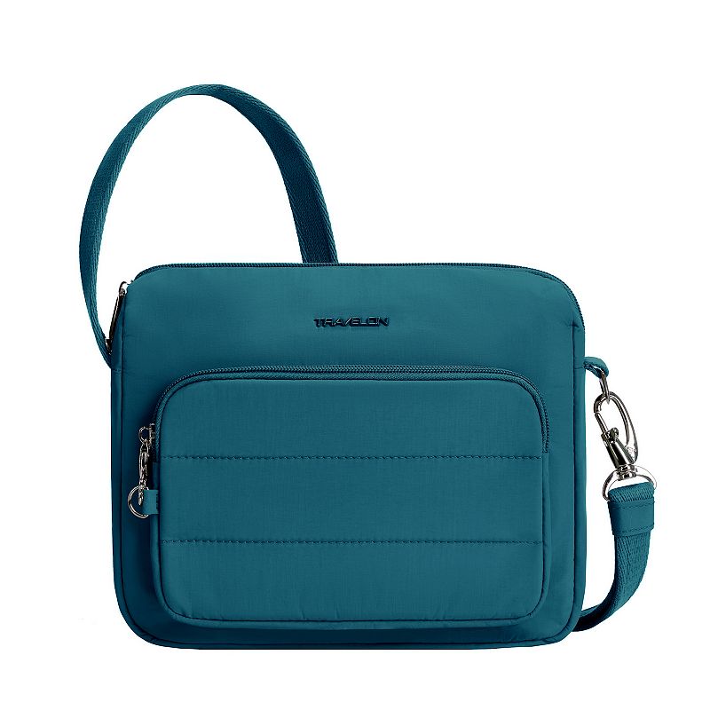 Travelon Anti-Theft Roam East/West Crossbody Bag, Capri Blue