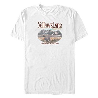 Big & Tall Yellowstone Wyoming Poster Graphic Tee