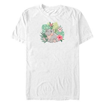 Big & Tall Baby Hippo Relaxed Graphic Tee