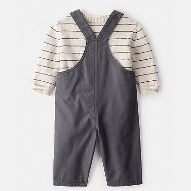 Baby Boy Carter’s 2-pc. Stripe Sweater & Overall Set