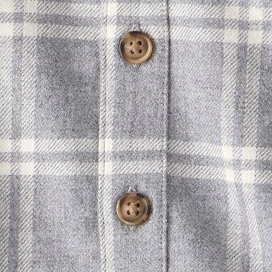 Baby Boy Carter’s 3-pc. Plaid Shacket, Tee & Pants Set