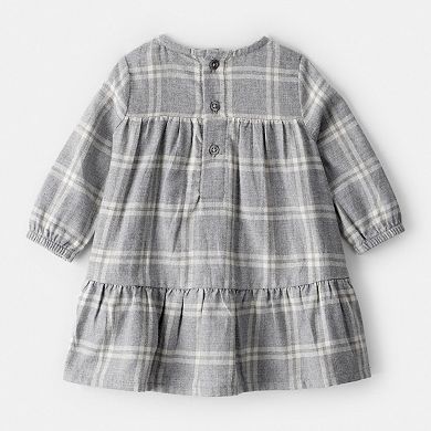 Baby Girl Carter's 2-Pc. Plaid Sherpa Vest & Dress Set