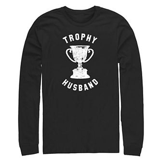 Big & Tall Trophy Husband Long Sleeve Graphic Tee
