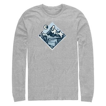Big & Tall Night At The Lake Long Sleeve Graphic Tee