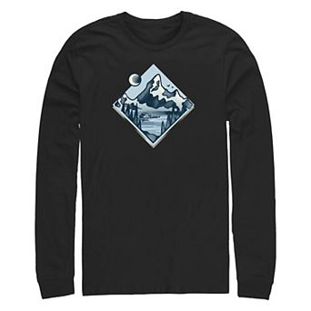 Big & Tall Night At The Lake Long Sleeve Graphic Tee
