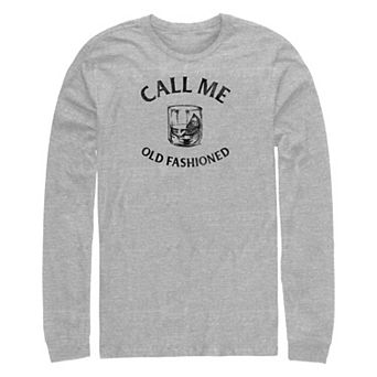 Big & Tall Call Me Old Fashioned Long Sleeve Graphic Tee