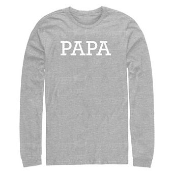 Big & Tall Papa Long Sleeve Graphic Tee