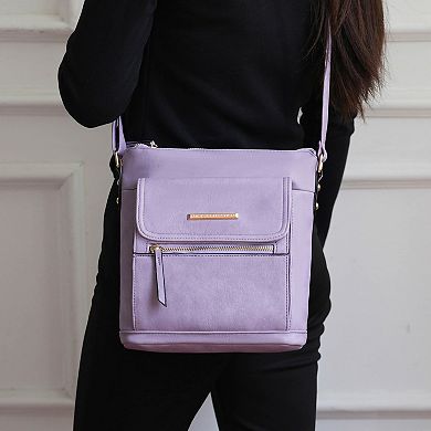 MKF Collection Triss Shoulder Multi Compartments Handbag by Mia K.