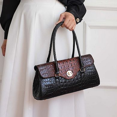 MKF Collection Liviana Women's Croc-Embossed Shoulder Bag by Mia K.