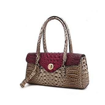 MKF Collection Liviana Women's Croc-Embossed Shoulder Bag by Mia K.