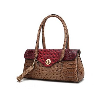 MKF Collection Liviana Women's Croc-Embossed Shoulder Bag by Mia K.