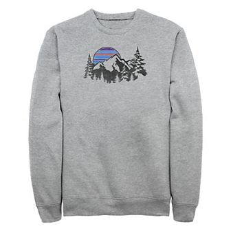 Big & Tall Mountain Range Graphic Fleece Sweatshirt