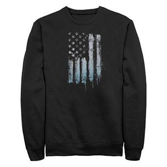 Big & Tall Rustic USA Flag Graphic Fleece