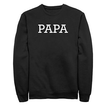 Big & Tall Papa Graphic Fleece Sweatshirt