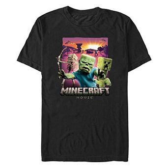 Men's Minecraft Movie Classic Monsters Graphic Tee