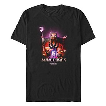 Men's Minecraft Movie Piglings Portal Graphic Tee